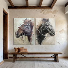 Load image into Gallery viewer, “Two Guns” Oil Painting- Western Art- Equine Art-Bucking Horse