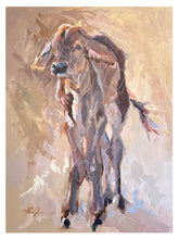 Load image into Gallery viewer, "Cinnamon Outlaw" Brahman Calf Ranch Giclee Fine Art Print 18X24