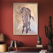 Load image into Gallery viewer, "Cinnamon Outlaw" Brahman Calf Ranch Giclee Fine Art Print 18X24