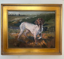 Load image into Gallery viewer, “Bird Dog” German Short Haired Pointer Oil Painting on Canvas Panel Framed