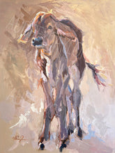Load image into Gallery viewer, "Cinnamon Outlaw" Brahman Calf Ranch Giclee Fine Art Print 18X24