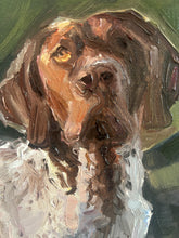 Load image into Gallery viewer, “Bird Dog” German Short Haired Pointer Oil Painting on Canvas Panel Framed