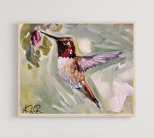 Load image into Gallery viewer, Hummingbird Giclee Print, Morning Flight by Audrey Caylor