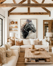 Load image into Gallery viewer, “Bangtail Sterling” Oil Painting- Western Art- Equine Art-Bucking Horse
