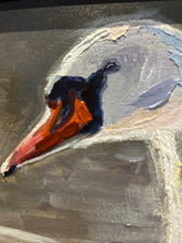 Load image into Gallery viewer, “The Pearl” 11X14 White Swan Art Original Painting
