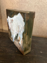 Load image into Gallery viewer, SOLD Pearl -Hereford Calf Mini 6X6X1.5 on Gallery Wrapped Canvas painting
