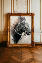 Load image into Gallery viewer, “Bangtail Sterling” Oil Painting- Western Art- Equine Art-Bucking Horse
