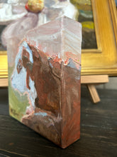 Load image into Gallery viewer, Copper Hide -Hereford Calf Mini 6X6X1.5 on Gallery Wrapped Canvas painting
