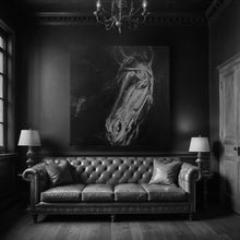 Load image into Gallery viewer, “Black Beauty” Horse Art Oil Painting
