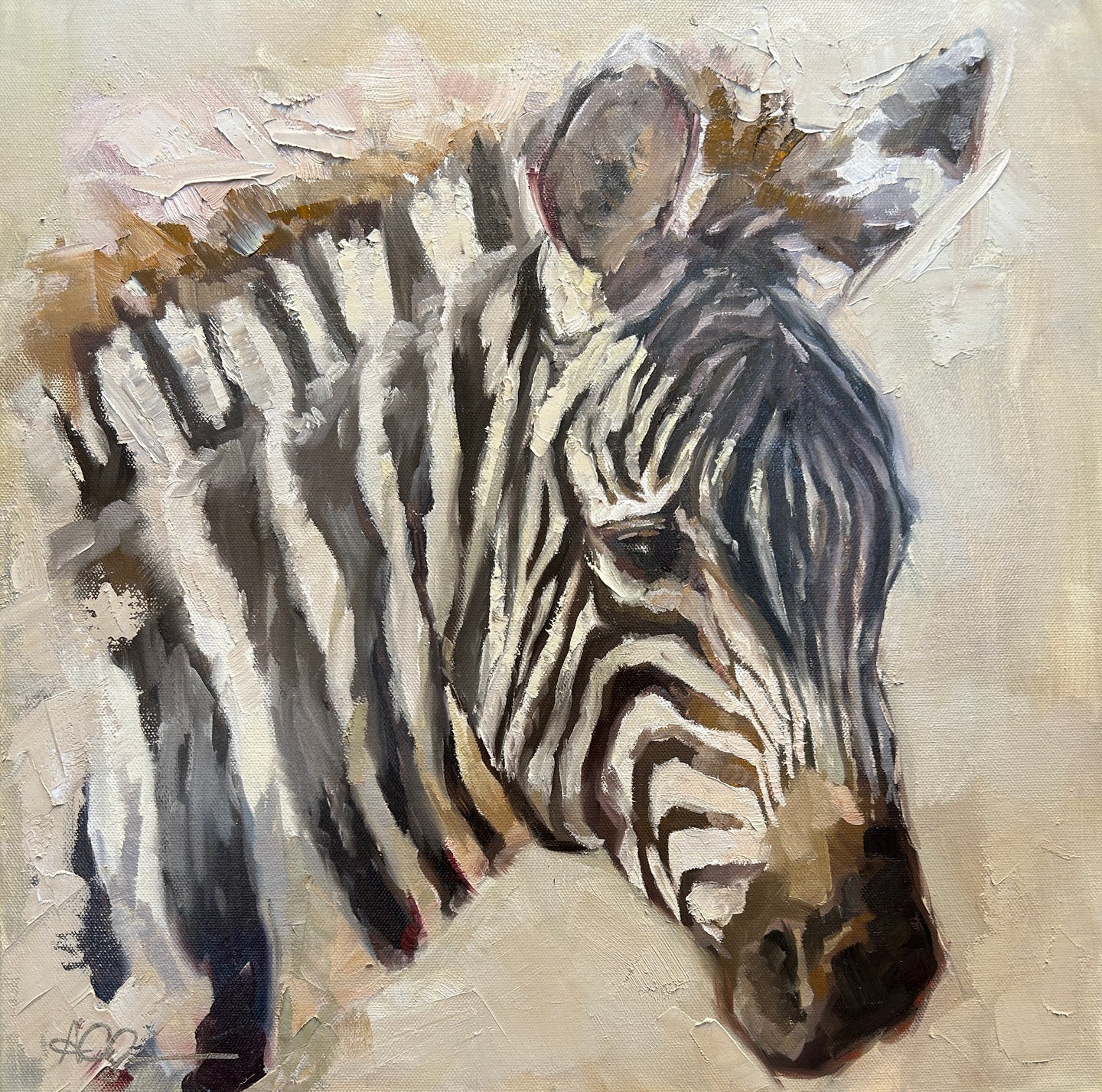 SOLD “Quagga” Oil Painting