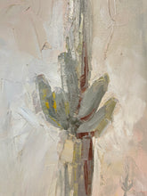 Load image into Gallery viewer, Papago Saguaro Cactus Oil Painting 15x30 on Gallery Wrapped Canvas
