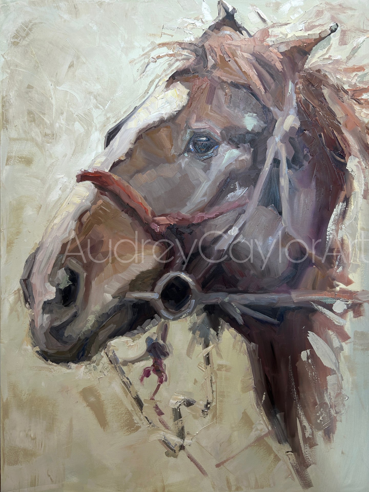 “Two Guns” Oil Painting- Western Art- Equine Art-Bucking Horse