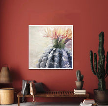 Load image into Gallery viewer, “In Bloom” Cactus Bloom Giclee Fine Art Print 20X20
