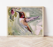 Load image into Gallery viewer, Hummingbird Giclee Print, Morning Flight by Audrey Caylor
